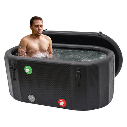 Opblaasbaar IJsbad – Koude Watertherapie Tub voor Atleten, 132x70 cm Opvouwbaar Bad voor Buiten en Herstel