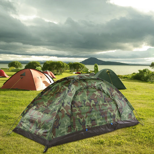 1-Persoons Ultralichte Camping Tent – Waterdichte Trekking Tent voor Outdoor & Strand
