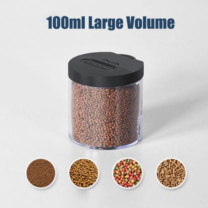 Automatische Aquarium Voederautomaat – Timerfunctie & 100ml Reservoir voor Vissenvoer