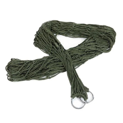 Outdoor-Hängematte – Nylon-Hängematte mit Gurten für Camping, Reisen und Überleben