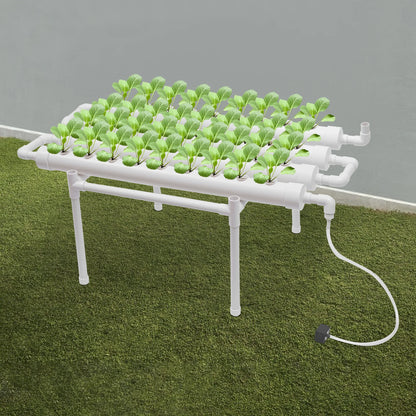 Hydroponic Growing System Kit – 36 Planting Locations, 1-Layer PVC System for Vegetable and Herb Growing