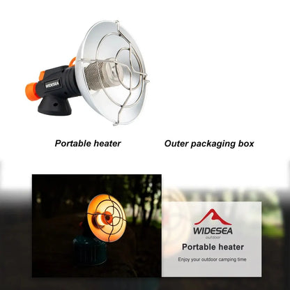Campingkachel RVS – Draagbare Outdoor Gasbrander met Aansteker, Winter Verwarming en Survival Stove
