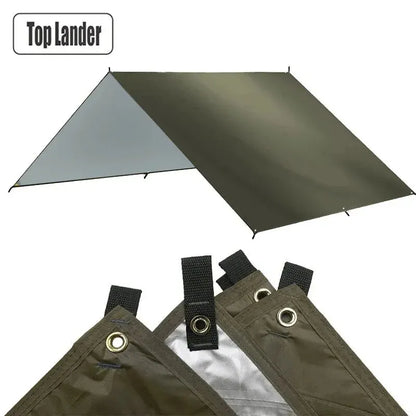 Campingplane, wasserdichter Sonnenschutz – Ultraleichte Zeltmarkise für Schatten im Freien, am Strand, beim Wandern, im Garten und beim Picknicken