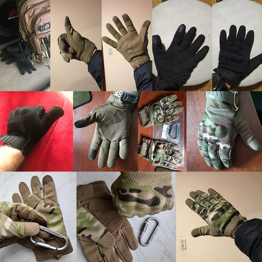 Camo Touchscreen Tactische Handschoenen – Outdoor Handschoenen voor Jacht, Schieten, Fietsen & Hiking