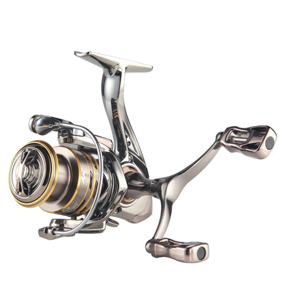 CD Spinning Vismolen – 5.2:1 Overbrengingsverhouding, 13.23 lbs Max Drag, Metalen Spoel en Opvouwbare CNC Dubbele Arm