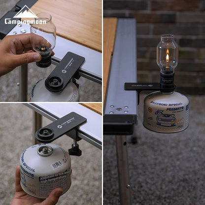 Z18 Tafelbevestiging voor Gaslamp – Outdoor Camping Accessoire, Aluminium, Koper en RVS