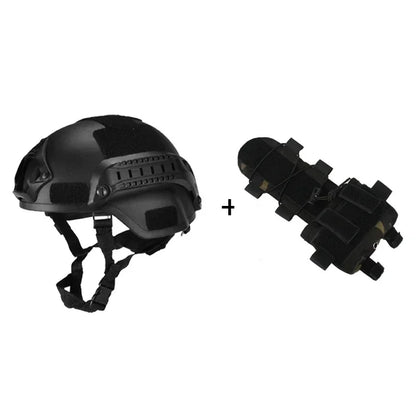 MICH2000 Airsoft MH Tactical Helm – Militärhelm mit Batterietasche für Airsoft, Jagd und Sicherheit