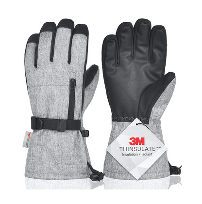 Wasserdichte Ski- und Snowboardhandschuhe mit Touchscreen – 3M Thinsulate Winterhandschuhe für Motorrad und Wintersport