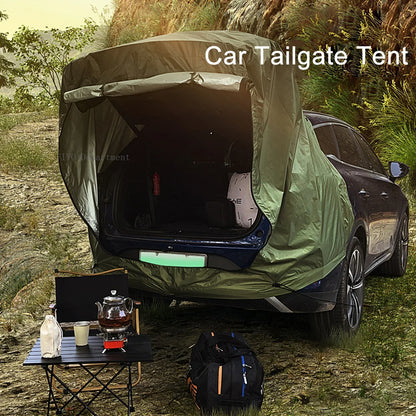 SUV Tent met Luifel – Ruime Auto Achterklep Tent | Waterdicht & Scheurbestendig | Perfect voor Kamperen & Outdoor Avonturen