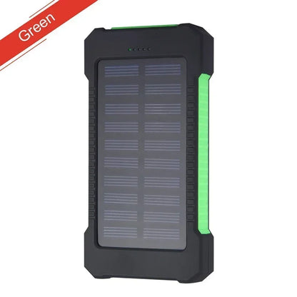 200000mAh Draagbare Solar Powerbank – Waterdichte Externe Batterij met Snelladen & SOS Zaklamp – Powerbank voor Xiaomi & Outdoor