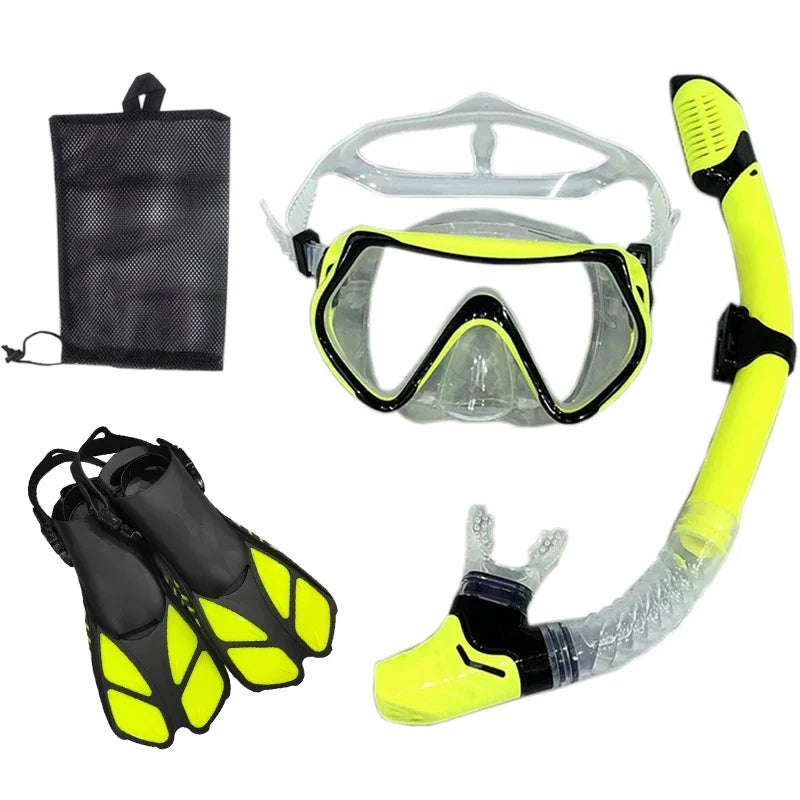 Snorkel- en Duikset voor Volwassenen | Unisex Zwembril, Duikmasker en Ademhalingbuis