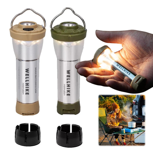 Oplaadbare LED Campinglamp met Magnetische Basis – Handheld Noodlamp voor Outdoor, Kamperen en Hiking