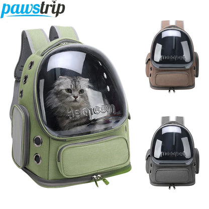 Transparante Kattenrugzak – Ademende Huisdierdrager voor Katten & Kleine Honden – Draagtas voor Reizen & Outdoor Gebruik