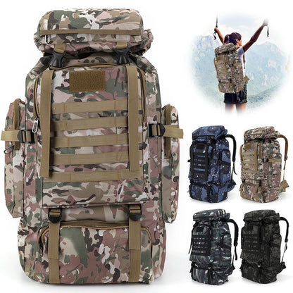 80L Taktischer Rucksack – Wasserdichter Bergsteigerrucksack mit großem Fassungsvermögen für Wandern und Outdoor