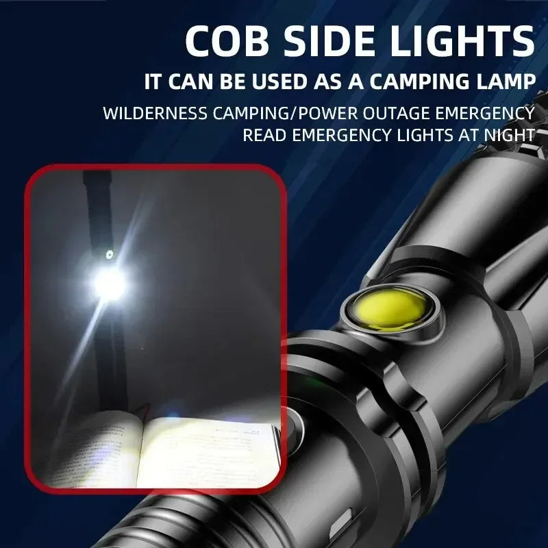 LED Zaklamp Honkbalknuppel – Waterdichte Superheldere Zelfverdedigingstool voor Auto, Camping & Survival