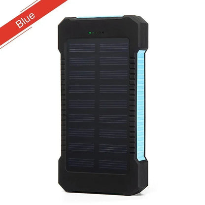 200000mAh Draagbare Solar Powerbank – Waterdichte Externe Batterij met Snelladen & SOS Zaklamp – Powerbank voor Xiaomi & Outdoor