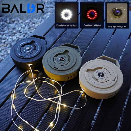 LED Camping Lichtstrip – 10M Oplaadbare Waterdichte Lantaarn voor Outdoor, Tent, Tuin en Kamerdecoratie