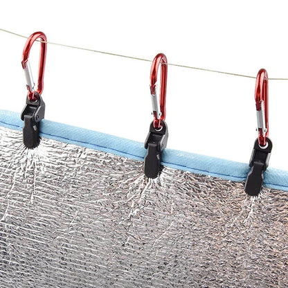 10/15/20 Piece Tarp Clips - Tent Clamps - Adjustable Awning Clamps - Camping Survival Tools for Outdoor Camping and Hiking