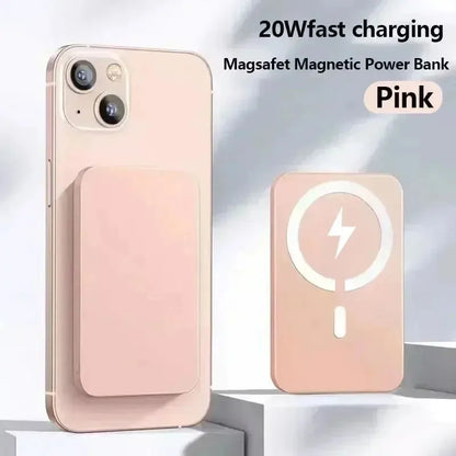 Magnetische 50000-mAh-Powerbank – 20-W-Schnellladegerät, kabelloser externer MagSafe-Akku für iPhone 13/14/15, Xiaomi und Samsung