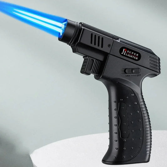 Hot Turbo Torch, winddichtes Metall-Gasstrahlflammen-Feuerzeug für Outdoor, Camping, Grillen, Kochen, Schmuckschweißen – Geschenk für Männer 2024
