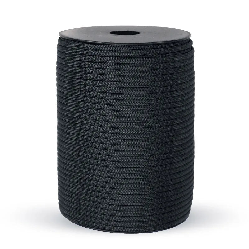100M 550 Militaire Standaard 9-Core Paracord Touw 4mm – Outdoor Parachute Koord voor Survival, Tent, Lanyard en DIY