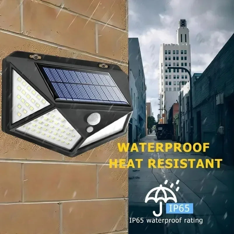 Multifunctionele Solar LED Lamp – Waterdichte Tuinverlichting met Bewegingssensor, IP65