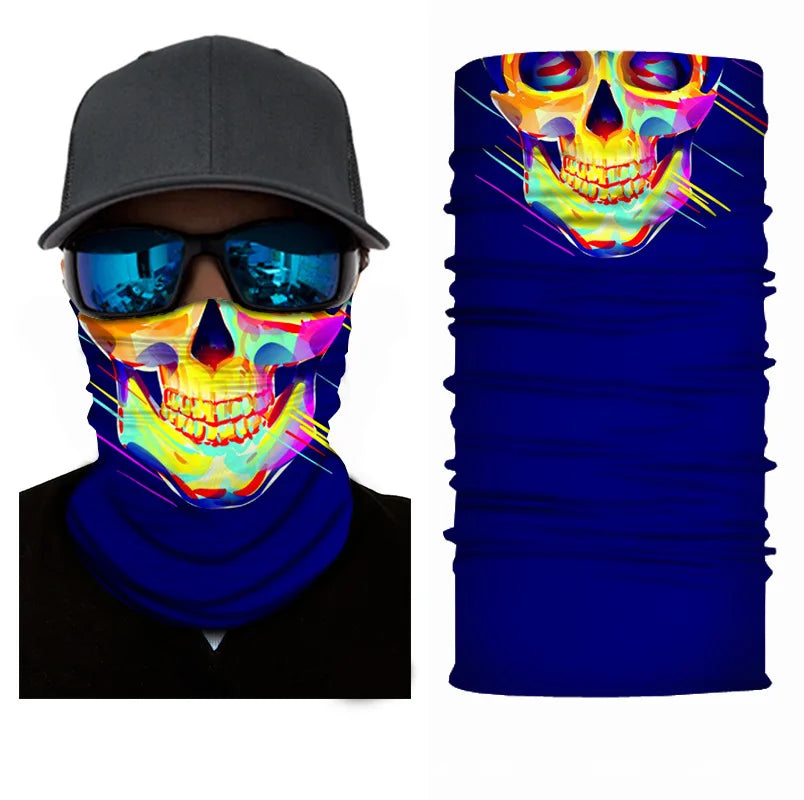 Fiets Bandana Sjaal – Naadloze Tactical Nekhoes & Balaclava – Fiets-, Ski- & Motor Masker voor Mannen – Outdoor Hiking & Vissen