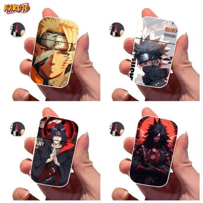 Naruto Anime Lichter – Creatieve Metalen Windproof Elektronische Aansteker met Roze Vlam, Perfect Cadeau voor Jongens en Fans