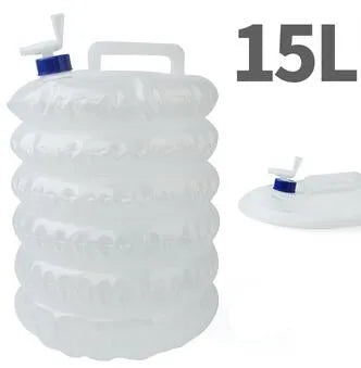 Vouwbare Wateropslag Fles 5L-15L – Draagbare Opvouwbare Fles, Water- en Sapdispenser voor Kamperen & Outdoor Activiteiten