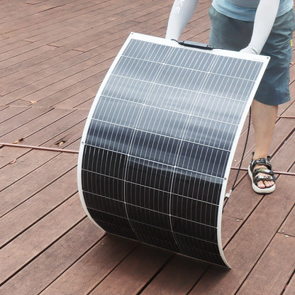Flexibel Zonnepaneel 12V – 100W/120W/200W/240W/300W Monokristallijn – Ideaal voor Camper, Boot & Balkon