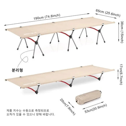 Camping Cot Vouwbed | Ultralicht Aluminium Slaapbed voor Outdoor Hiking, Backpacking en Reizen