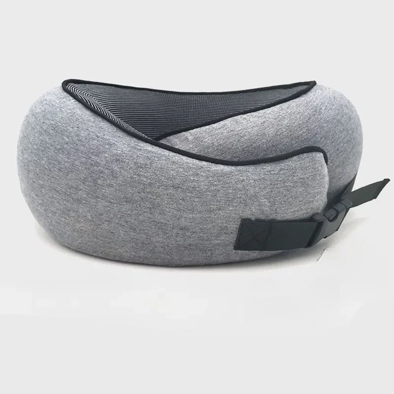 360° Nekkussen - Reiskussen - Comfortabel, Draagbaar Neksteun Kussen, Effen Kleur, Zacht & Veerkrachtig, Afneembaar en Wasbaa