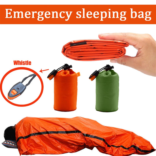 Draagbare Waterdichte Nood Slaapzak – Thermisch Zakje voor Survival, Eerste Hulp en Camping – Mylar Deken voor Noodsituaties