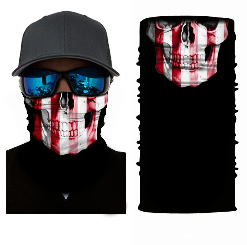 Fiets Bandana Sjaal – Naadloze Tactical Nekhoes & Balaclava – Fiets-, Ski- & Motor Masker voor Mannen – Outdoor Hiking & Vissen