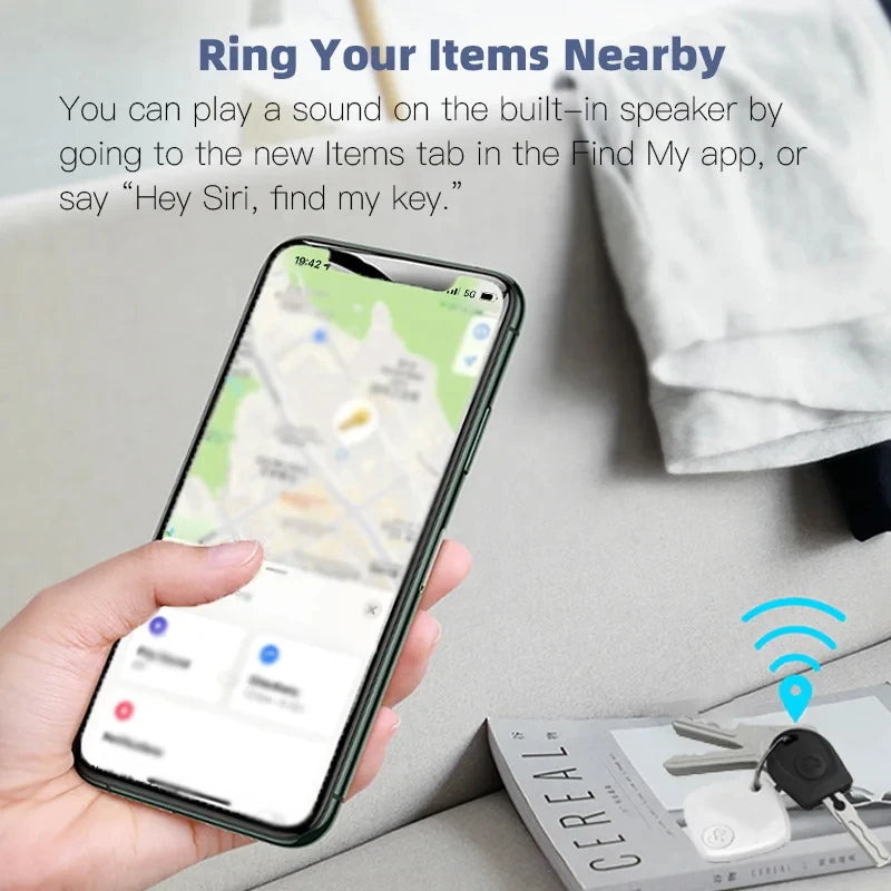 Bluetooth Mini Tracking-apparaat - Smart Tag voor Apple Find My App, Anti-Lost Alarm voor Kinderen, Huisdieren, Auto’s en Meer
