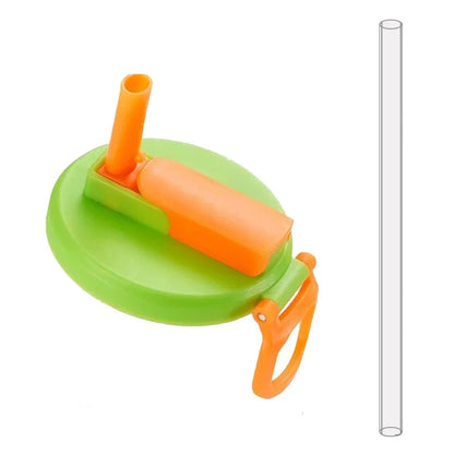 2-Color Silicone Can Lids with Straws – BPA Free, Reusable Accessories for Soda, Beer and Juice Cans