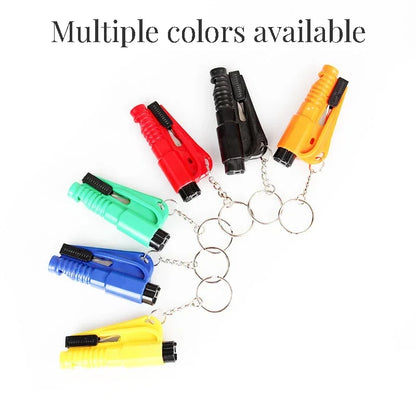 Safety Hammer 3-in-1 Car Escape Tool – Window Breaker, Seat Belt Cutter, Compact Emergency Hammer for Car Accessories