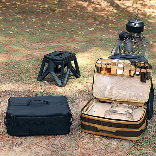 15L Tactical Camping Storage Bag, Grote Capaciteit Utility Tote Bag, Oxford Stof Organizer voor Kamperen, Hiking en Reizen
