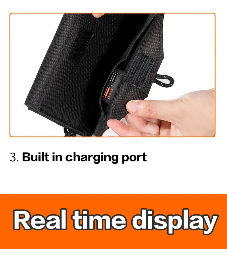 6-voudig 800W Opvouwbaar Zonnepaneel | 20W/h Draagbare Monokristallijne Solar Charger met USB 5V DC