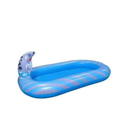 Opblaasbare Kinder Zwembad met Sprinkler – Draagbaar en Vouwbaar Splash Pad voor Buiten, Strand en Camping