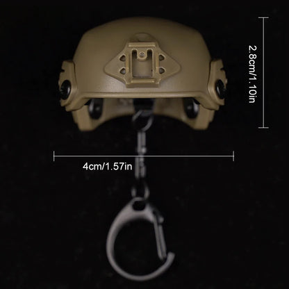 Taktischer Mini-Helm-Schlüsselanhänger – multifunktionaler Flaschenöffner, Outdoor-Gadget, stilvolles Sammlerstück