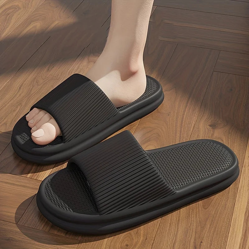 Nieuwe Heren EVA Slides - Non-Slip Open Teen Slippers, Sneldrogend voor Binnen, Douche en Wandelen