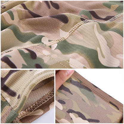 Camouflage Balaclava Hoed voor Fietsers & Jagers – Volledige Gezichtsmasker voor Buiten, Skiën, Motorhelm Binnenmuts