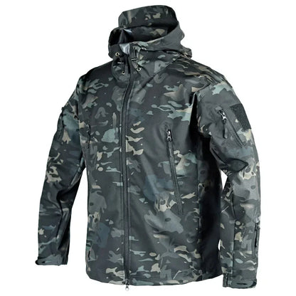 Tactische Windbreaker Jas Heren – Waterdichte, Sneldrogende en Winddichte Camouflage Jas voor Jacht, Camping & Hiking