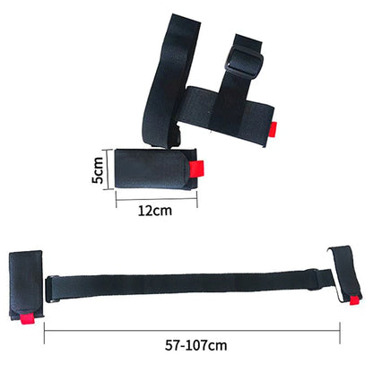 Verstellbarer Ski- und Snowboard-Tragegurt – Nylon-Schultergurt und Griff mit Schutz
