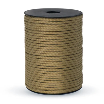 100M 550 Militaire Standaard 9-Core Paracord Touw 4mm – Outdoor Parachute Koord voor Survival, Tent, Lanyard en DIY