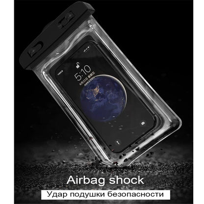 Drijvende Waterdichte Zwemtas met Luchtkussen voor iPhone, Samsung, Xiaomi en Huawei – Onderwater Telefoonhoesje met Touchscreen, Geschikt voor iPhone 11/12/13/14 Pro Max, Samsung S23/S22, Xiaomi 13, Huawei P30/20 Lite