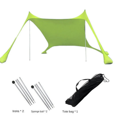Windbestendige Pop-Up Camping Tent – Ultralichte Lycra Strandzonnescherm voor 3-4 Personen