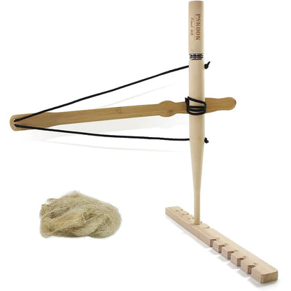 Bow Drill Kit Fire Starter - Wooden Survival Fire Starter - Primitive Friction Tool for Outdoor &amp; Scouting