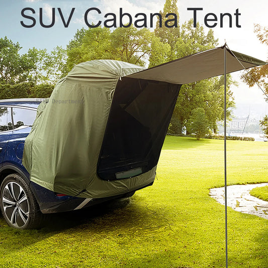 SUV Camping Tent met Luifel - Ruime Tear-proof Tent voor Outdoor Tailgating en Reizen